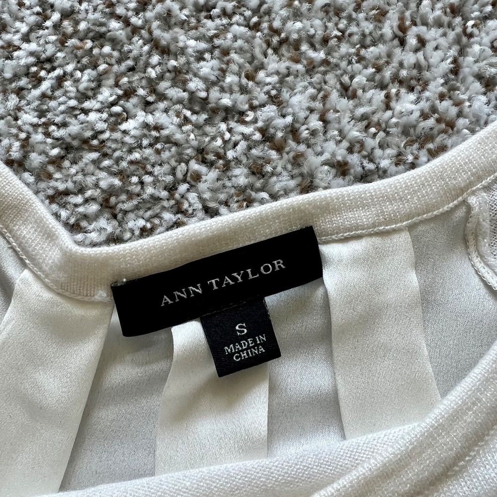 Ann Taylor Mixed Media Sweater - Picture 2 of 4